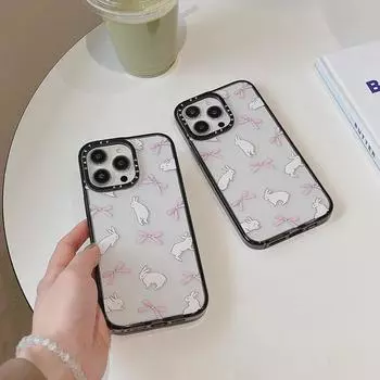 «Модный чехол-лента с кроликом для защиты от падений iPhone 12/13/14/15 Pro/Max» iPhone 12/12 Pro