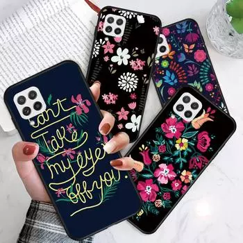 Модный чехол с цветочным узором, противоударный мягкий силиконовый защитный чехол из ТПУ для телефона Samsung Samsung A01