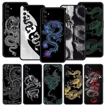 Модный чехол с драконом для Realme GT Neo 2 3 3T, чехол для телефона Realme 10 9 8 5G 7 6 GT2 Pro Plus 9i 8i C21 C11 C25 C35, силиконовый чехол Realme 6 Pro