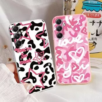 Модный чехол с граффити для iPhone Samsung A55 S24 S25 Xiaomi Redmi Note 13Pro 14C Huawei Honor Realme, противоударный бампер для телефона, матовый чехол с защитой от царапин Samsung Galaxy S9 Plus чёрный