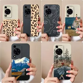 Модный чехол с леопардовым принтом для Huawei Honor X6A Nova Y72 12i 11 SE 12 5G, чехол для телефона, силиконовый мягкий протектор экрана, противоударный чехол для бампера Huawei Huawei Nova Y72 4G