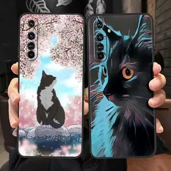 Модный чехол с милыми котами для Realme GT Neo2 3, чехол для телефона Realme 9, 8, 7, 6 GT2 Pro Plus 5G 8i 9i C3 C21 C11 C25 C35 C21Y, чехол Realme C21