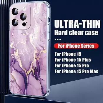 Модный чехол с мраморной текстурой для iPhone15 14 13 12 Pro Max 11 Samsung S24 Plus Ultra 23 22 21 20 FE A54 53 52 34 5G противоударный глянцевый жесткий чехол iPhone 15 белый/серый