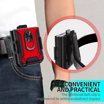 Модный чехол с петлей для ремня, защитный чехол для Samsung Galaxy Z Flip3 Flip 4 Flip4 Flip 3 5g, спортивный чехол для телефона Samsung Z Flip3 for Galaxy Z Flip 3 темно-синий