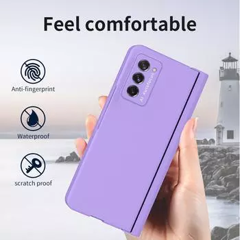 Модный чехол с полной защитой без отпечатков пальцев для Samsung Galaxy Z Fold 4 Fold4 Fold3 Fold2 Fold 2 3 Zfold4 Стеклянная пленка S Pen Capa for Samsung Z Fold 4 чистый