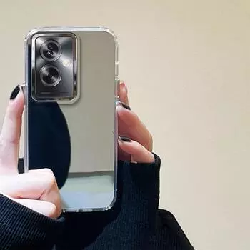 Модный чехол с зеркалом для макияжа и гальваническим покрытием для OPPO A79 5G, противоударный чехол из ТПУ, бампер для телефона, чехол Funda Cover 1-1172