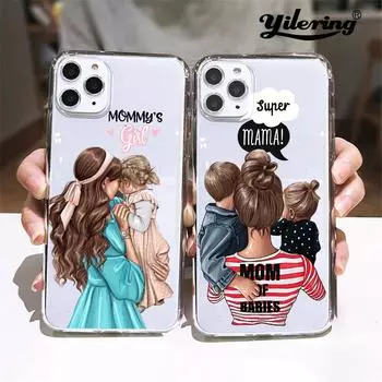 Модный чехол «Супер мама» для iPhone 8 7 6 6S Plus X 5S SE 2020 XS 11 12 mini Pro Max XR, чехол для телефона, мягкий силиконовый чехол из ТПУ 12 Pro iphone 5 5S SE