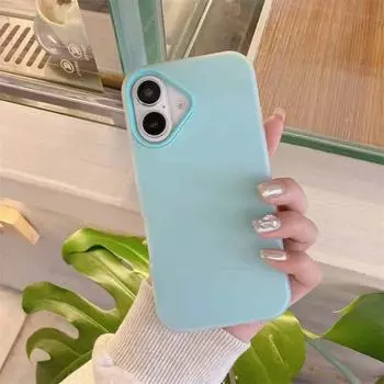 Модный чехол-желе для iPhone 16 15 14 13 12 11 Pro Max 2-в-1 Мягкий чехол из ТПУ iPhone 11 белый