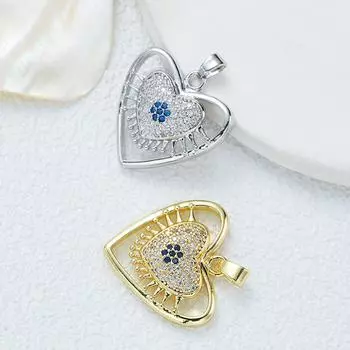 Модный цветной цирконовый ожерелье с подвеской в виде глаза дьявола, женственный темперамент, гальванизированные украшения для глаз