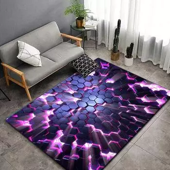 Модный цветной ковер для гостиной, нескользящий коврик для ванной комнаты, уличный коврик, портативный легкий коврик для пикника, коврик для декора спальни 40cm by 60cm