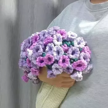 Модный цветочный букет, незаконченное искусственное вязаное одеяло ко Дню матери Style 5