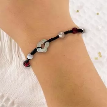 Модный цветочный плетеный браслет из бисера, браслет из цветков сливы, женские новые ювелирные изделия