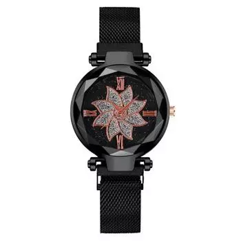 Модный цветок ленивый железный магнит женские часы женские часы магнит женские кварцевые обработка настройка красный