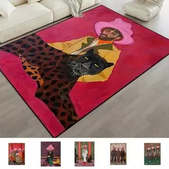 Модный декоративный ковер для гостиной, большой напольный коврик для ванной комнаты, нескользящие коврики для журнальных столиков, винтажные декоративные ковры 40x60cm