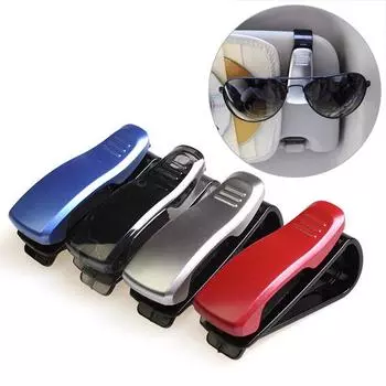 Модный держатель для ручек, зажим для солнцезащитных очков, очки, карты, подарки, автомобильный аксессуар, солнцезащитный козырек S типа синий