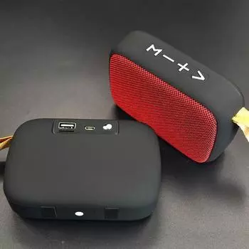 Модный динамик, громкий звук, быстрая передача, перезаряжаемый серый