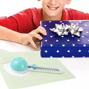 Модный дисковый резак для бумаги, вращающийся, для изготовления открыток, дропшиппинг зелёный