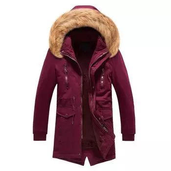 Модный дизайн, брендовое мужское пальто, зимнее хлопковое пальто с подкладкой, верхняя одежда, повседневные куртки, пальто L