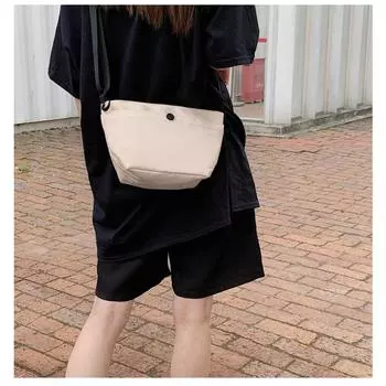 Модный дизайн для женской сумки через плечо. Универсальная мини-сумка из водонепроницаемой ткани. Простая сумка через плечо. one size розовый