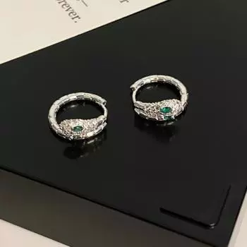 Модный дизайн, индивидуальная металлическая ветровая змея, циркон, пряжка для ушей, женская