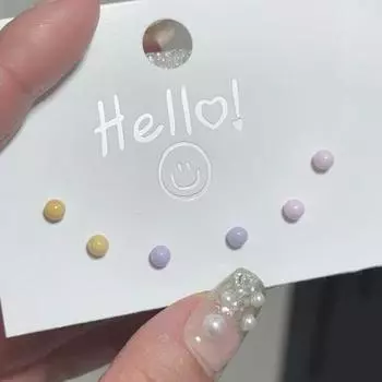 Модный дизайн кремового цвета серьги из бисера керамические круглые серьги-бусины шапочка серьга-гвоздик вечеринка белый