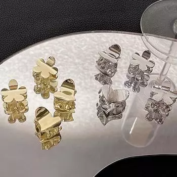 Модный дизайн металлический коготь для волос женские аксессуары для волос маленький боковой зажим корейский стиль заколка для волос gold-Flower