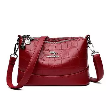 Модный дизайн плечевая сумка женская тренд года ретро личность кроссбоди подмышечная сумка в полоску женская сумка красный