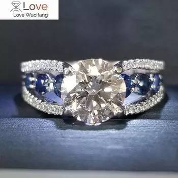 Модный дизайн, роскошное женское обручальное кольцо, ослепительный кристалл циркония, благородные украшения для вечеринок, женские аксессуары для подарков 8