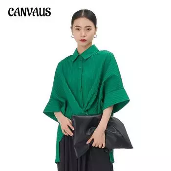 Модный дизайн, рубашка с короткими рукавами, хлопковая весенне-летняя женская свободная рубашка больших размеров, легкая легкая One Size чёрный