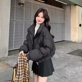 МОДНЫЙ дизайн рукава-фонарики легкая и теплая куртка из белого гусиного пуха 90% зимняя новая теплая пушистая куртка-пуховик женская одежда S