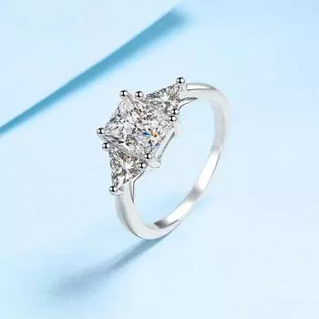 Модный дизайн, высококачественное кольцо с муассанитом, серебро 925 пробы, платина PT950, предложение, кольцо 3 карата, красивые украшения для женщин 5