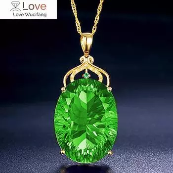 Модный доход капля воды карат швейцарский топаз королева ожерелье европейская и американская королева корона ювелирные изделия кулон подарки для богини