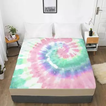 Модный дом звездное небо цвет градиент цвет 3D печать узор простыня чехол для матраса эластичная лента простыня постельное белье 120x200