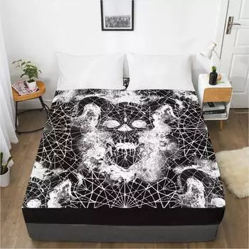 Модный домашний текстиль 3D-печатный узор простыня чехол для матраса простыня с эластичной резинкой постельное белье 120x200 3pcs