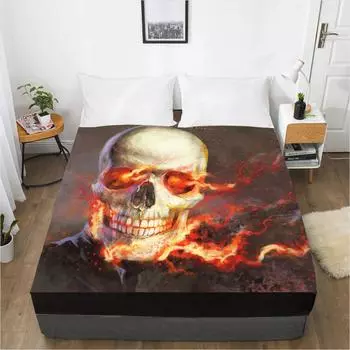 Модный домашний текстиль для дома с 3D-печатью, простыня с рисунком, чехол для матраса, эластичный пояс, простыня, 3 шт., постельное белье 120cmX200cmX30cm