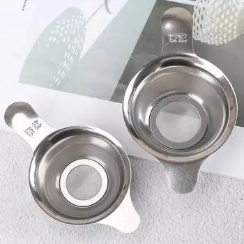 Модный фильтр для чая из нержавеющей стали с мелкой сеткой в виде листа китайского кунг-фу, воронка, фильтр для кухни, аксессуары S