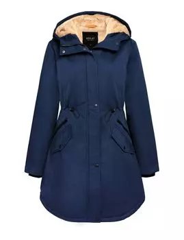 Модный флисовый длинный эластичный водонепроницаемый колено для езды на зиму [Orolay] Пальто, женское, куртка, пальто, куртка, верхняя одежда, военный, боа, спина,