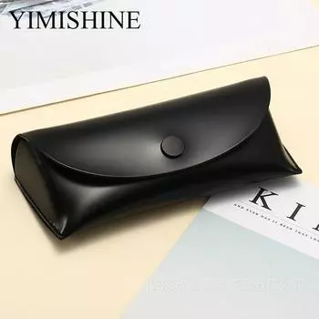 Модный футляр для очков из искусственной кожи, кожаная сумка для очков чёрный