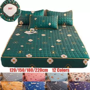 Модный хлопковый толстый защитный матрас для кровати, наматрасник, наматрасник, мягкий наматрасник, моющийся простынь, домашний текстиль 120x200x25cm белый