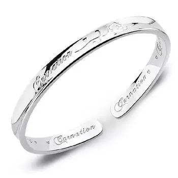 Модный и элегантный женский посеребренный браслет, женский браслет с розой и цветком благодарности, открытый браслет, браслет Adjustable size