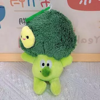 Модный и милый мультяшный овощной брокколи брелок подвеска сумка украшение