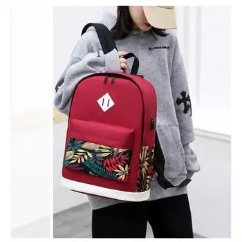 Модный и минималистичный рюкзак для студенток колледжа, повседневный набор рюкзаков в студенческом стиле one size