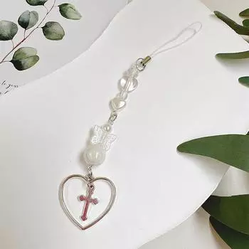 Модный и персонализированный серебристо-белый жемчужный бант с подвеской-рюкзаком