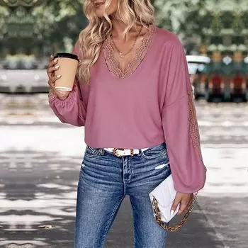 Модный и повседневный темпераментный женский весенний однотонный вязаный свитер с длинными рукавами для женщин S красное дерево