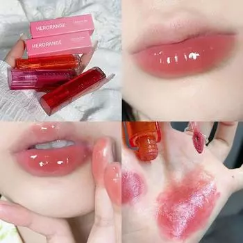 Модный и яркий зеркальный блеск для губ, водный блеск для зеркальных пухлых губ, стеклянная текстура, стойкий отбеливающий блеск для губ для женщин.
