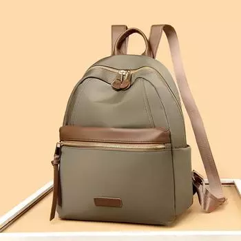 Модный и ретро женский рюкзак, легкий и вместительный дорожный рюкзак чёрный