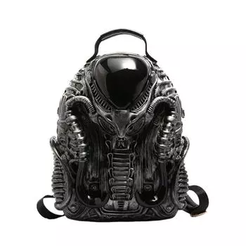 Модный и уникальный рюкзак в стиле стрит-панк Unisplendour One Size чёрный