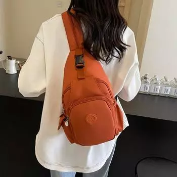 Модный и универсальный рюкзак для женщин 2024 года, новая нагрудная сумка для женщин, повседневный небольшой рюкзак с большой вместимостью и легкий рюкзак для трех видов использования