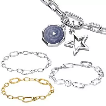 Модный индивидуальный браслет для женщин, подходят оригинальные подвески, кулон, ювелирные изделия своими руками, классический повседневный простой подарок для влюбленных, подарки на годовщину слоновая кость