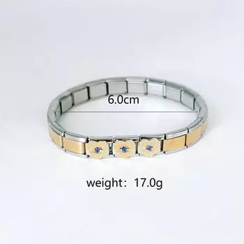 Модный индивидуальный самодельный браслет в виде глаза из нержавеющей стали в стиле хип-хоп, винтажный модный браслет